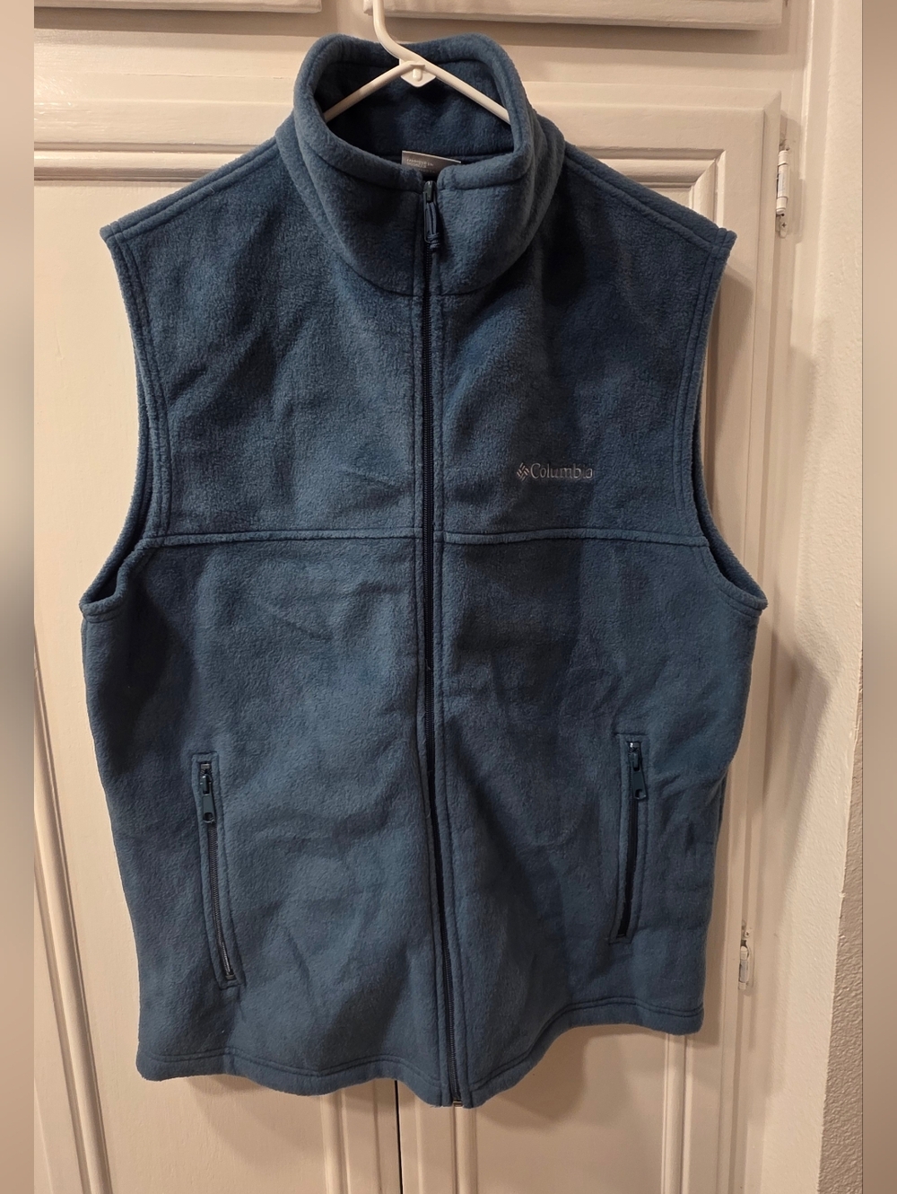 Columbia Men’s Blue Fleece Vest ~ Size Medium - Picture 2 of 9